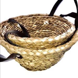 Nesting sisal basket pair